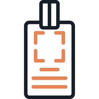 Test tüpü. Web simgesi basit illüstrasyon