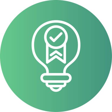 ampul simgesi, vektör illüstrasyonu