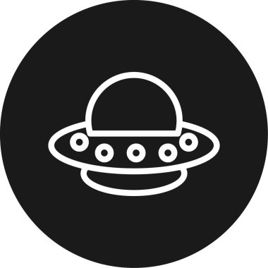 UFO simgesi vektör illüstrasyonu