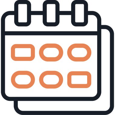 Takvim. Web simgesi basit illüstrasyon