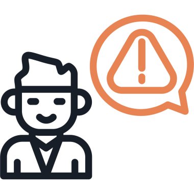 kullanıcı avatar vektör çizgisi simgesi