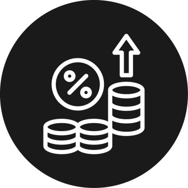 Para için. Web simgesi basit illüstrasyon