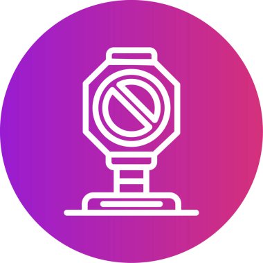 Sigara içmek yok. Web simgesi vektör illüstrasyonu