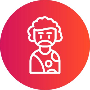 Bir insan simgesinin vektör illüstrasyonu