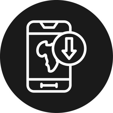 Vektör akıllı telefon simgesi illüstrasyonu