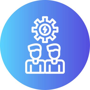 Ekip çalışması simge vektör çizim