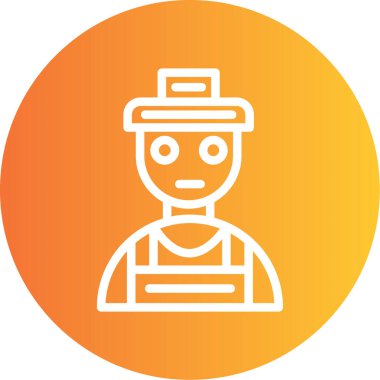 Modern insan simgesinin vektör illüstrasyonu