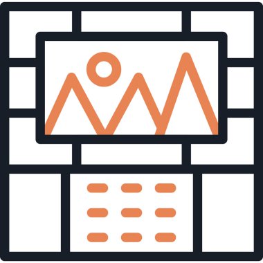 Çizelge. Web simgesi basit illüstrasyon