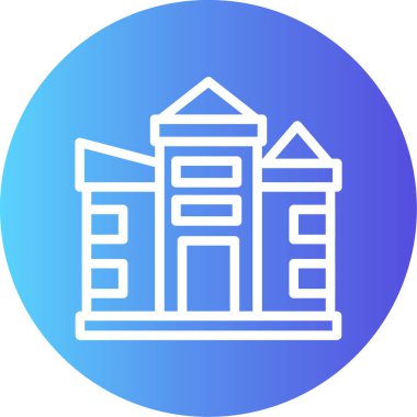 Şehir Binası. Basit illüstrasyon