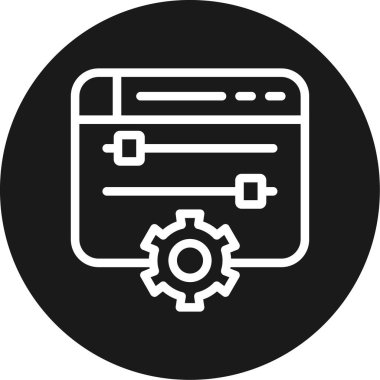 Vektör ayarı Simge illüstrasyonu