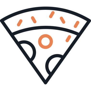 pizza. Web simgesi basit illüstrasyon