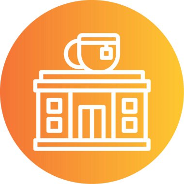 Vektör kahve makinesi simgesi