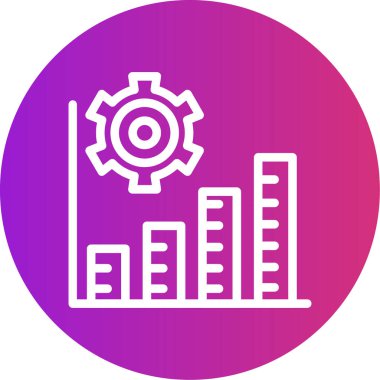 İş ve finans simgesinin vektör illüstrasyonu