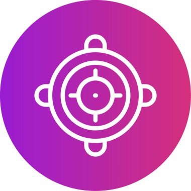 vektör hedef simgesi illüstrasyonu