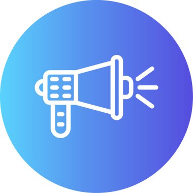 megafon simgesi, vektör illüstrasyonu