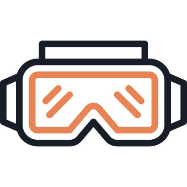vector illustration of a vr icon