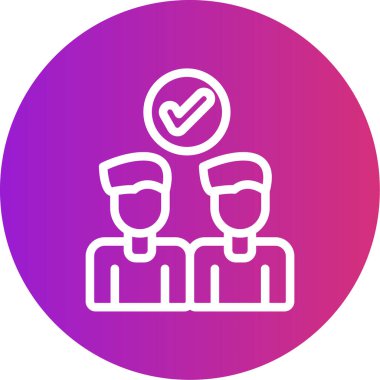 İş simgesinin vektör illüstrasyonu