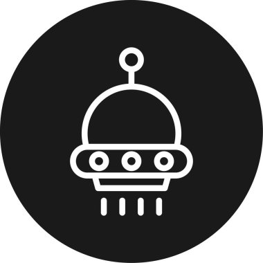 UFO simgesi vektör illüstrasyonu