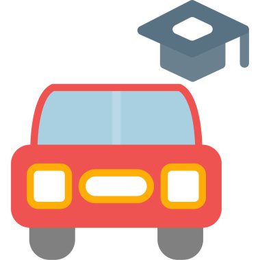 - Araba. Web simgesi basit illüstrasyon