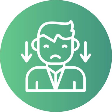 İş adamı simgesi vektör illüstrasyonu