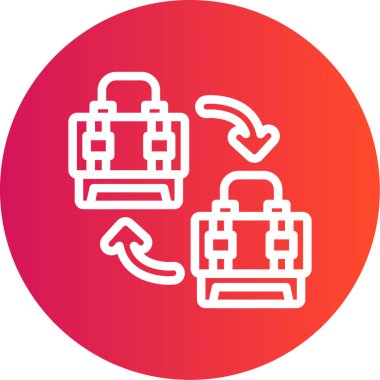 bagaj web simgesi, basit vektör simgesi