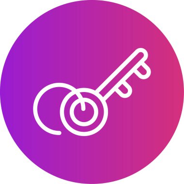 Anahtar simgesinin vektör illüstrasyonu