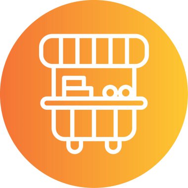 Gıda simgesinin vektör illüstrasyonu