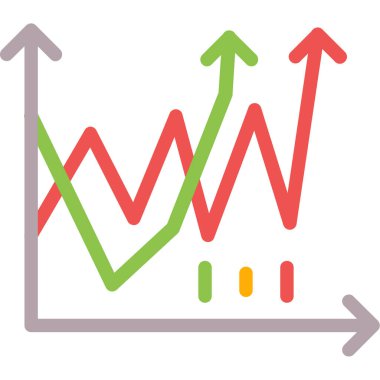 grafik ikonu vektör illüstrasyonu