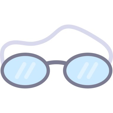 Gözlük. Web simgesi basit illüstrasyon