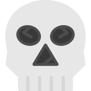 ölü kafatası vektör simgesi