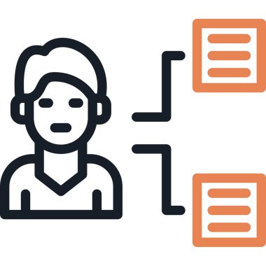 avatar. Web simgesi basit illüstrasyon