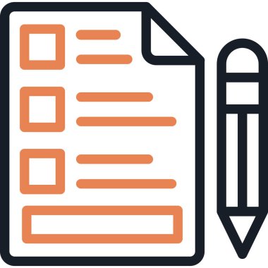 Liste. Web simgesi basit illüstrasyon