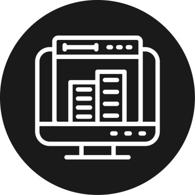 Ağ simgesi. vektör illüstrasyonu