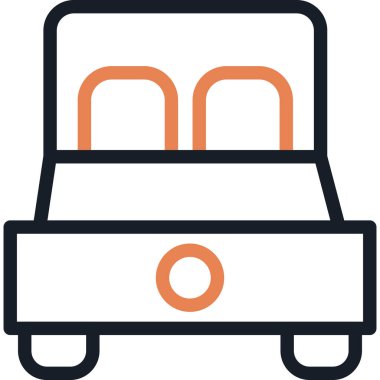 Otobüs. Web simgesi basit illüstrasyon