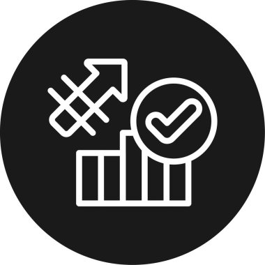 İş ve finans simgesinin vektör illüstrasyonu