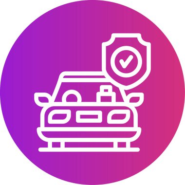 araba simgesi vektör illüstrasyonu