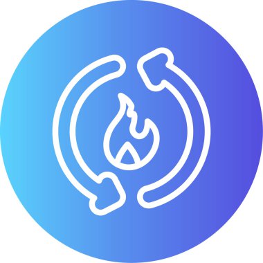 Bir gaz simgesinin vektör illüstrasyonu