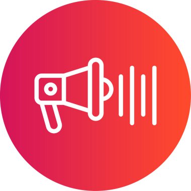 megafon simgesinin vektör illüstrasyonu