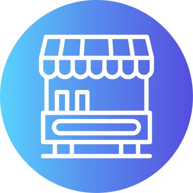 Dükkan. Web simgesi basit tasarım