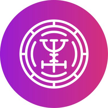 Modern bir simgenin vektör illüstrasyonu