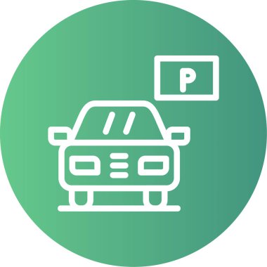 park vektörü rengi modern simge