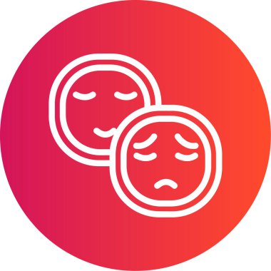 ağlayan simge, vektör illüstrasyonu