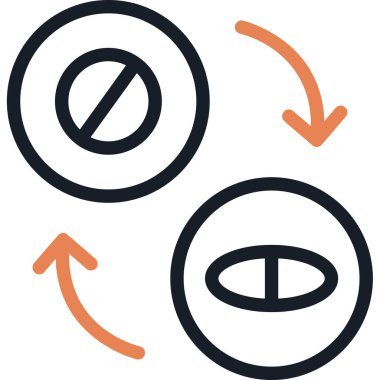 Bir işaretin vektör illüstrasyonu