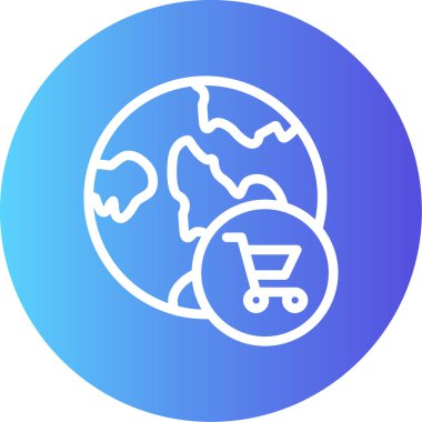 Küresel simge vektör illüstrasyonu