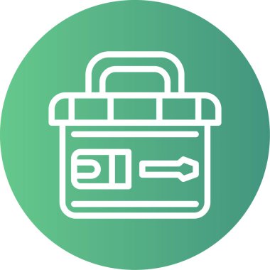 çanta vektör simgesi modern basit illüstrasyon