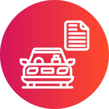 araba simgesi, vektör illüstrasyonu basit tasarım