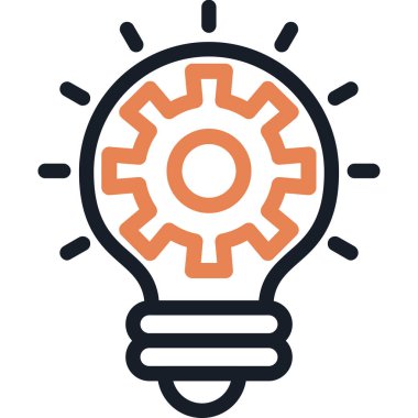 Fikir simgesi vektör illüstrasyonu