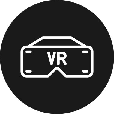 vr vektör simgesi modern basit vektör çizimi