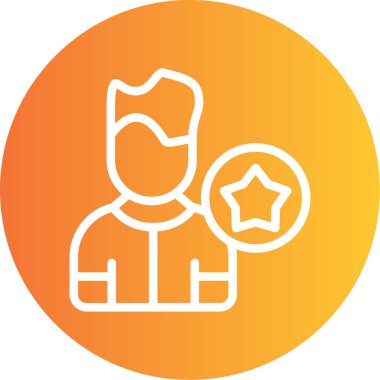 İnsan simgesinin vektör illüstrasyonu