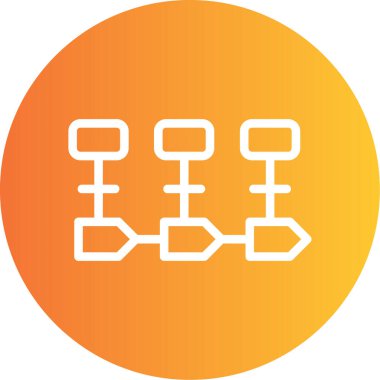 Modern simgenin vektör illüstrasyonu